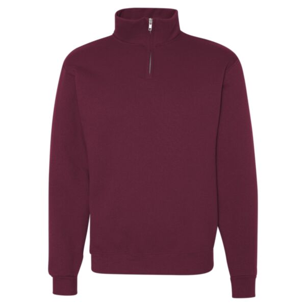 Nublend® Cadet Collar Quarter-Zip Sweatshirt Thumbnail
